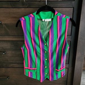 1960s vintage striped vest